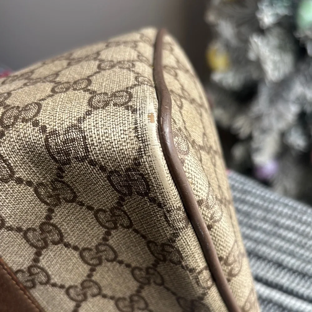 Gucci Brown Monogram Handbag - Picture 5 of 15